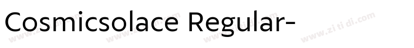 Cosmicsolace Regular字体转换